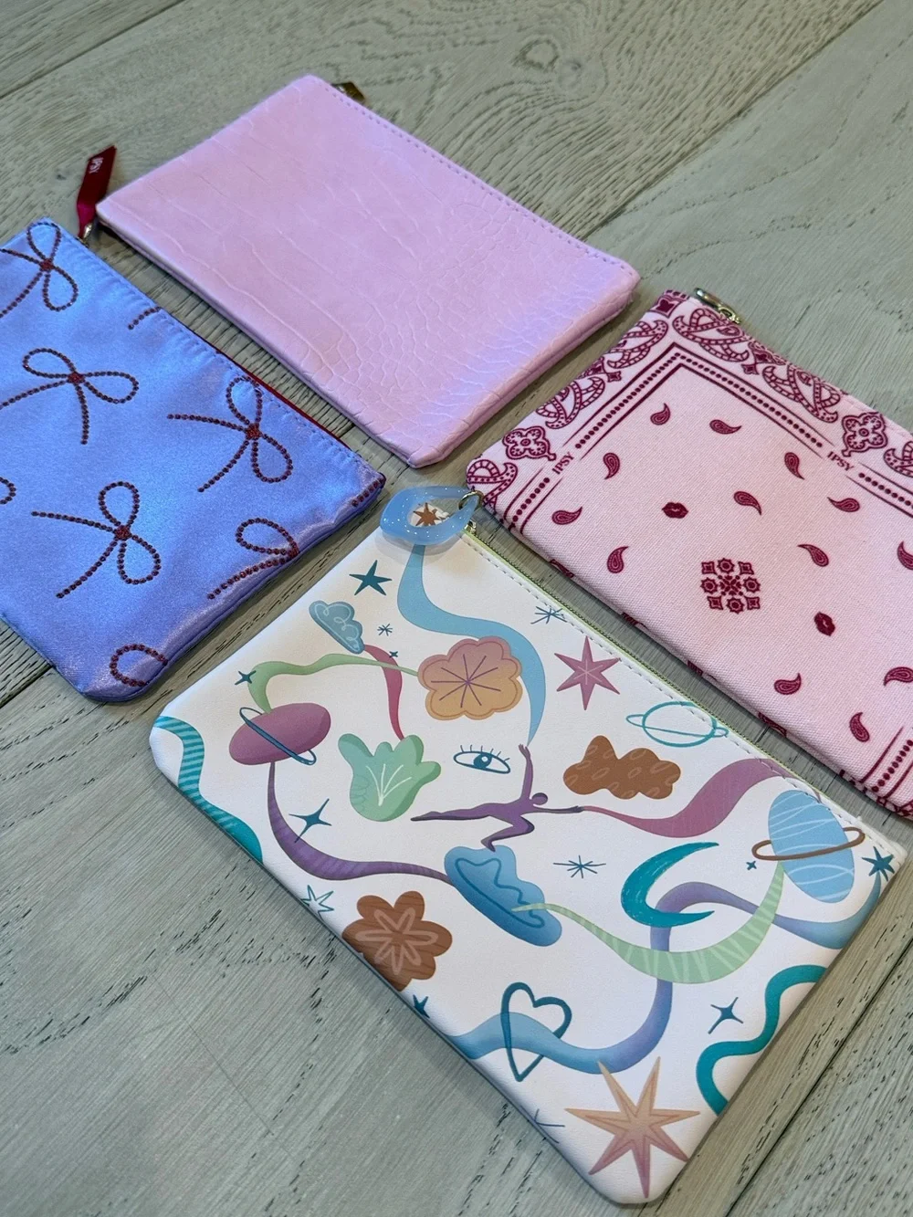 Bundle of 4 Cosmetic Glam Bags NWT